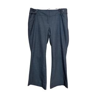 The Limited Cassidy Fit Navy Blue Denim Stretch Dress Pants Career Size 12 Short